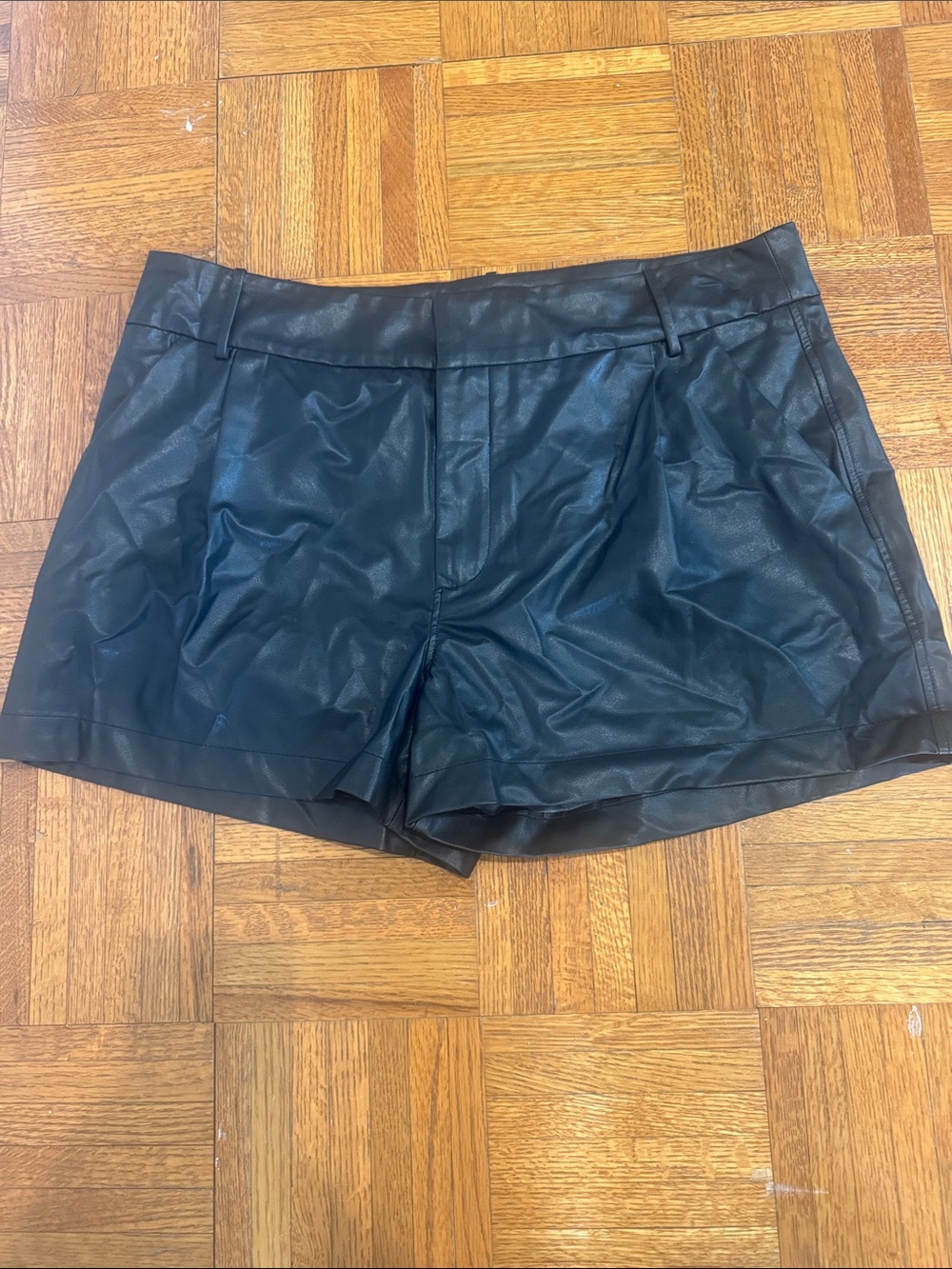 Women's Black nwt Faux Leather Shorts